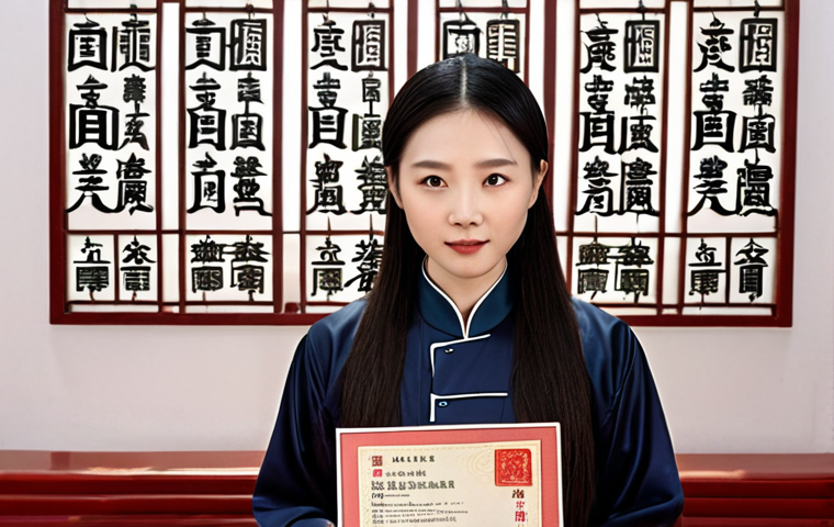 A person confidently showcasing their HSK certificate while also sharing their personal story of learning Chinese, highlighting their dedication and cultural experiences, set against a backdrop of the Chinese language and culture.