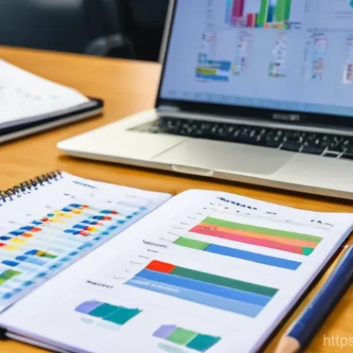 Home 21 HSK 점수 관리와 개인 기록 유지 - **HSK Study Progress Tracker:** A bright, organized study space featuring a young, focused student, ...